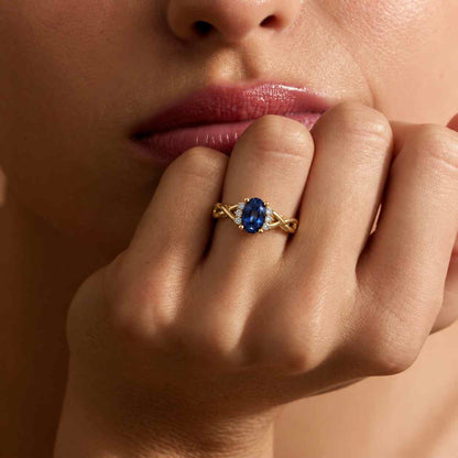 blue ring blue gemstone ring