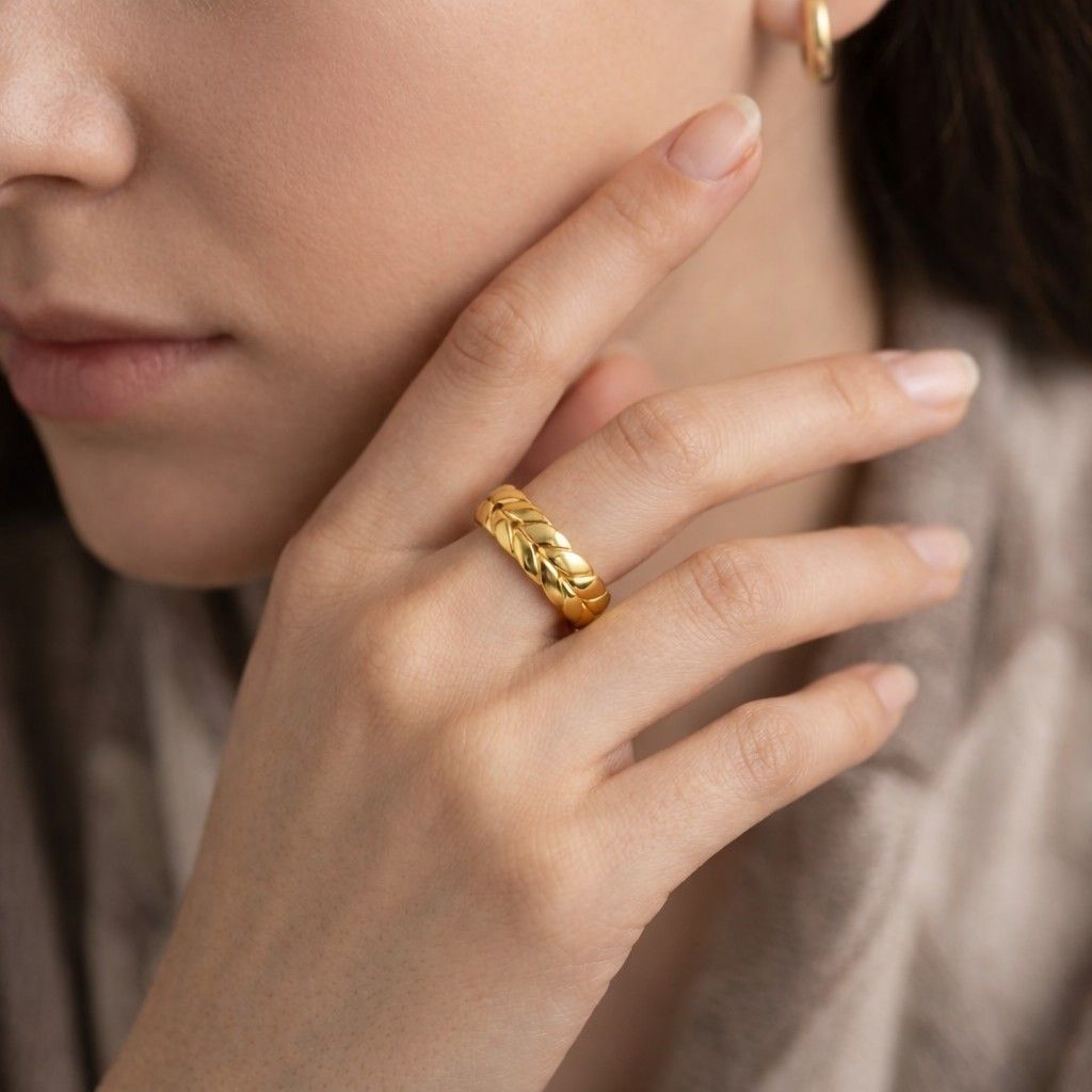 braided band woven band chain band rope band link ring braid ring leaf braid ring wheat ring herringbone ring chevron ring overlap ring wrap ring open band cuff ring