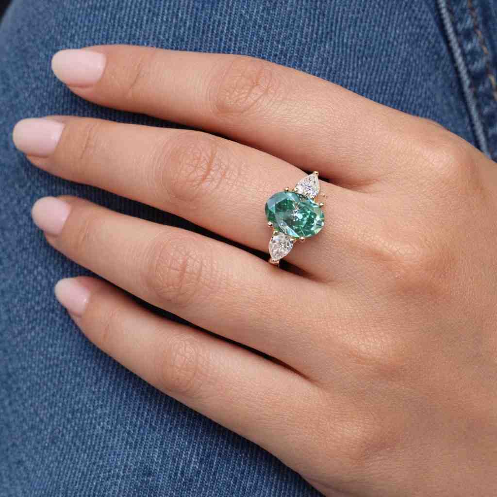 bridal ring promise ring fine jewelry handmade ring elegant ring unique ring classic ring luxury ring gemstone jewelry ring design ring oval center stone prong setting ring