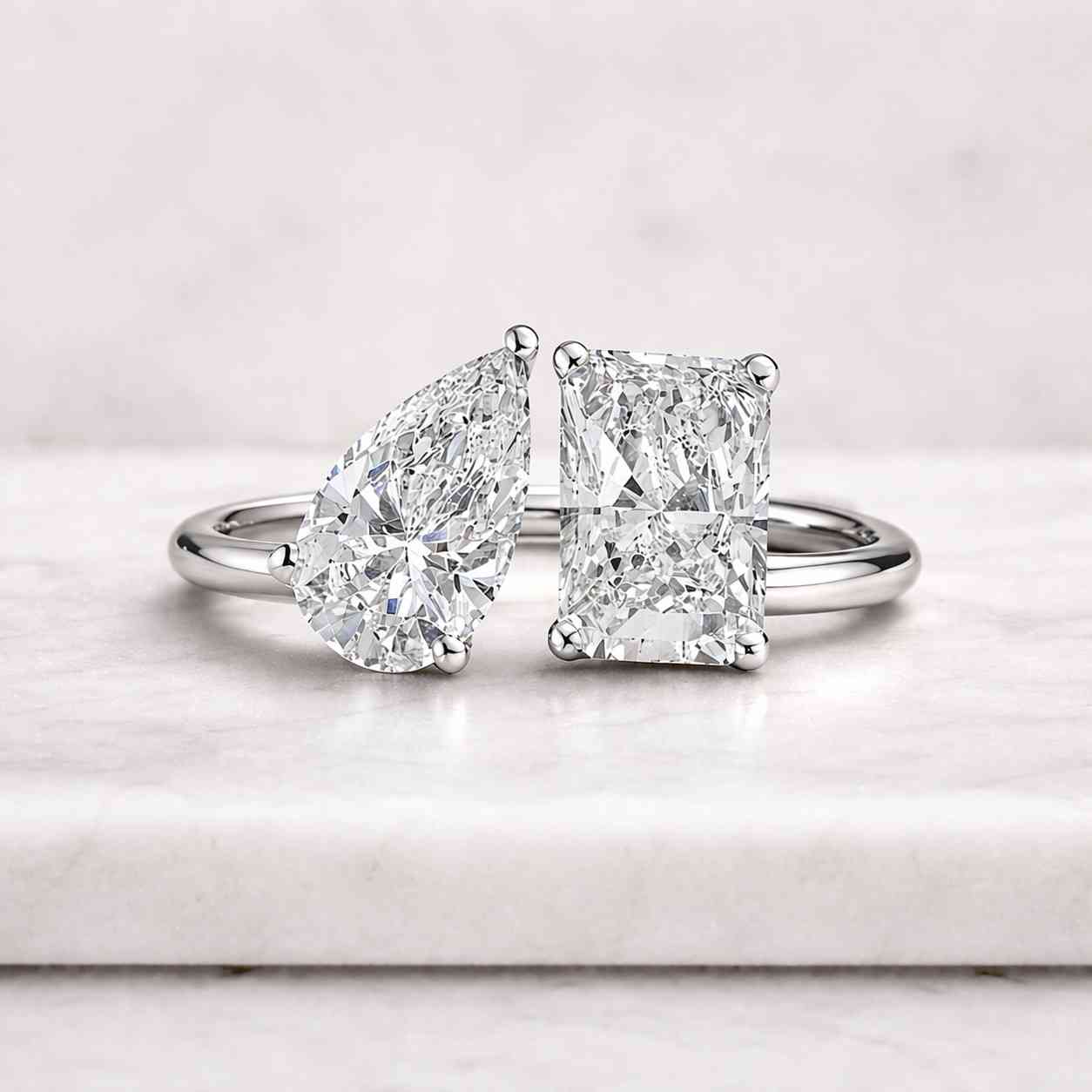 bridal style contemporary ring artistic ring minimal ring sleek ring refined ring upscale ring everyday ring signature ring center stone ring