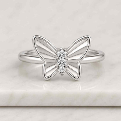 butterfly engagement ring butterfly promise ring butterfly fashion ring butterfly stack ring butterfly wedding ring butterfly accent ring butterfly center ring marquise center ring butterfly outline ring