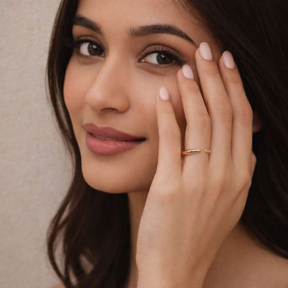 bypass band open cuff ring curved band ring wraparound ring adjustable band tapered ring pointed ring double end ring modern jewelry minimalist jewelry dainty jewelry