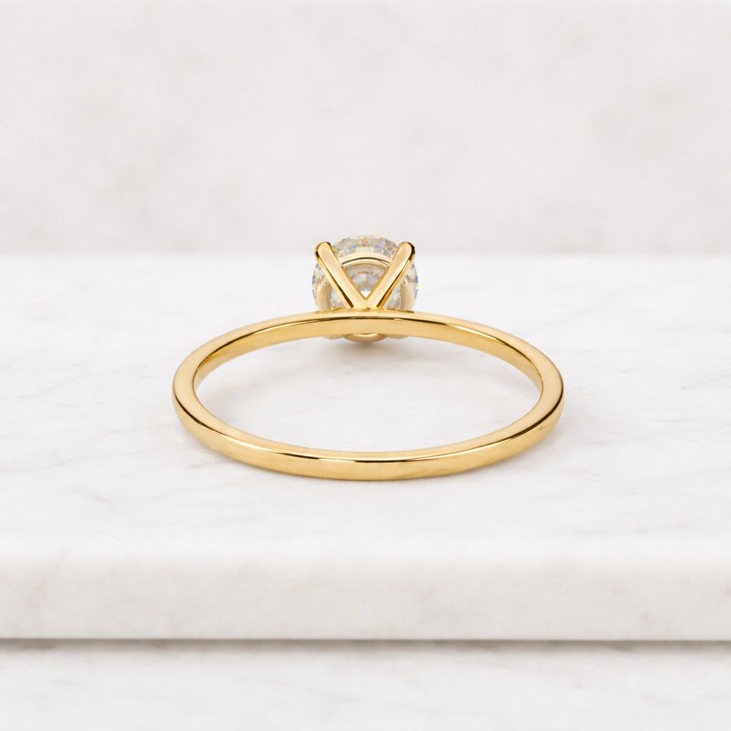 3 ct round cut solitaire engagement ring igi certified lab grown diamond 14k solid gold classic prong setting bridal ring.