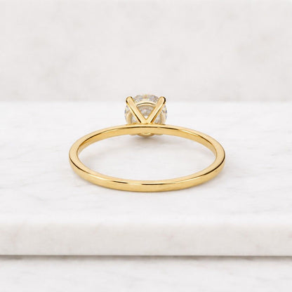 3 CT Round Cut Solitaire Engagement Ring IGI Certified Lab Grown Diamond 14K Solid Gold Classic Prong Setting Bridal Ring.