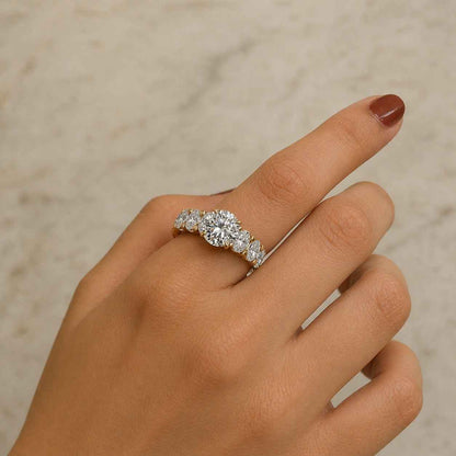 center diamond multi stone ring gemstone band fashion jewelry daily jewelry party ring special ring precious ring bridal band engagement band gold band classic jewelry feminine ring elegant accessory