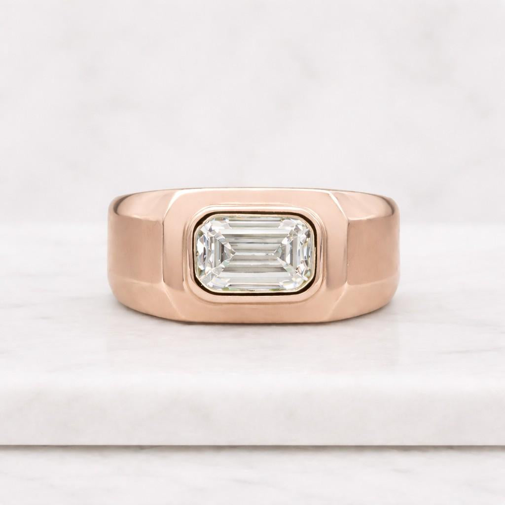chunky jewelry ring thick ring smooth ring satin finish ring mirror polish ring modern jewelry ring bold jewelry ring ring for him ring for her everyday ring simple ring clean style ring sleek jewelry fine ring