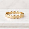 14K Gold Flat Circle Eternity Wedding Band Ring