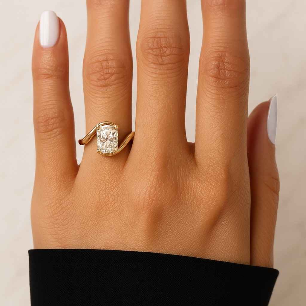  cluster engagement ring, Dainty 14k rose gold cluster diamond engagement ring