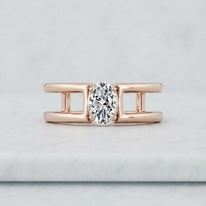 2 Carat Marquise Cut Lab Grown Diamond Ring, IGI Certified Engagement Ring, 14K Solid Gold Wedding Ring, Promise Ring, Anniversary Ring

