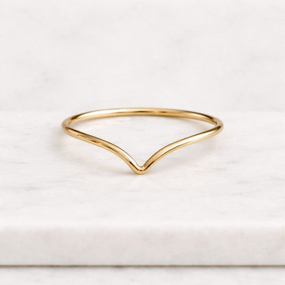 comfort ring lightweight band feminine ring elegant band trendy jewelry timeless ring handmade jewelry artisan band fashion ring bridal band matching ring curved jewelry contour style peak band wave band stack ring