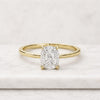 4 CT Oval Cut Lab Grown Diamond Solitaire Engagement Ring