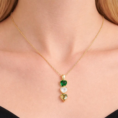 Heart Shaped London Blue Topaz Necklace, 14K Gold 0.55 ctw Minimalist Layering Necklace, Dainty Love Necklace, Birthday Mom Gift Idea