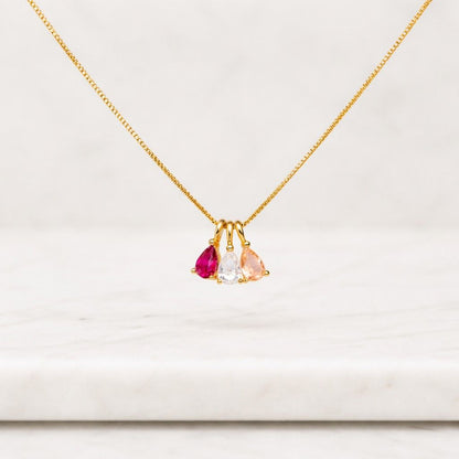 cute necklace chic necklace feminine necklace sparkle necklace crystal necklace trio pendant necklace hanging charms necklace cable chain necklace petite necklace unique necklace