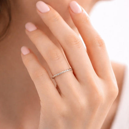 cute ring petite ring slim band stackable ring plain ring silver jewelry finger ring gift ring boho ring minimal jewelry ring for her promise ring bridal band midi ring knuckle ring