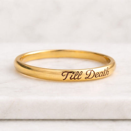 dainty bridal accessory everyday fashion ring matching couple band sentimental jewelry gift for girlfriend aesthetic rose gold ring lightweight comfort fit band