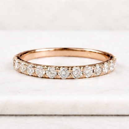 Lab Grown Diamond Full Eternity Band Ring 1.80 CTW Diamond Wedding Band Round Diamond Engagement Band Comes With Certificate
