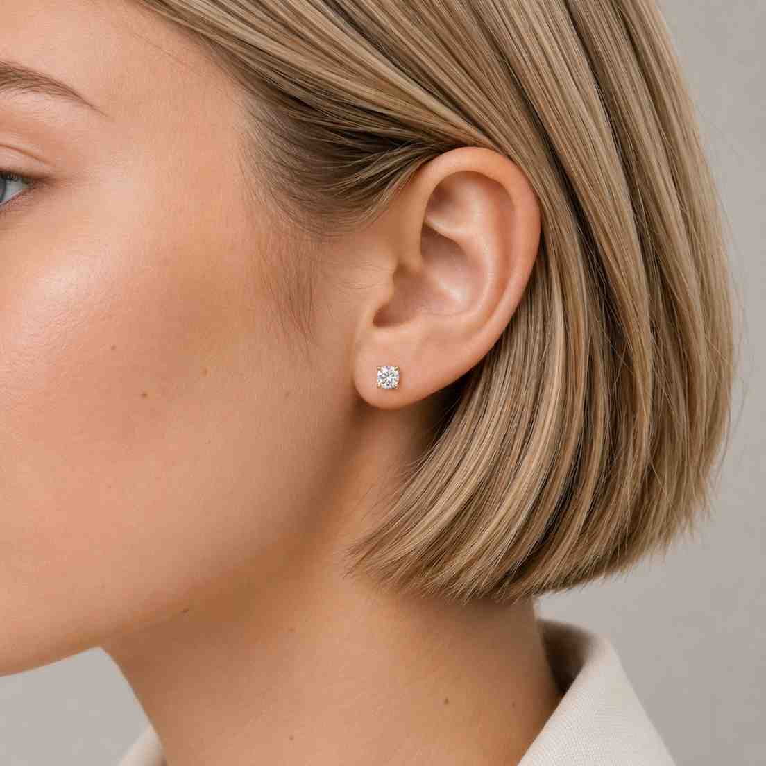 2.50 tw cushion hybrid cut moissanite stud earrings double claw prongs moissanite wedding earrings screw back earrings anniversary gift ll76
