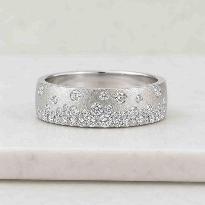 diamond band gold band wedding ring bridal band flush diamond ring textured band sparkle band luxury band fine ring elegant band comfort band handmade band artisan ring classic band modern band