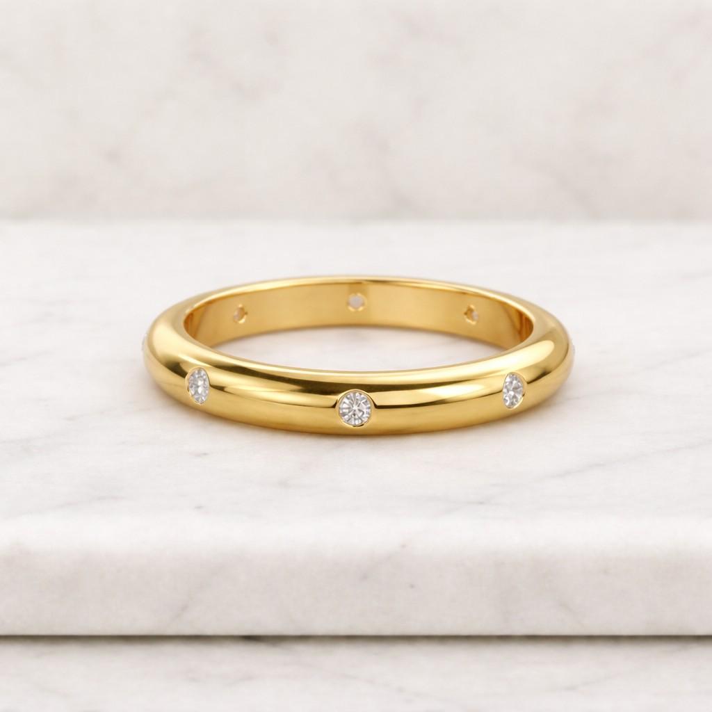 diamond band ring gold band ring bezel ring stacking ring thin band ring dainty ring minimalist ring round stone ring wedding band women ring