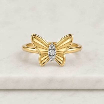 diamond butterfly ring natural diamond ring genuine diamond ring moissanite butterfly ring moissanite ring lab diamond ring lab grown ring cubic zirconia ring cz butterfly ring gemstone butterfly ring