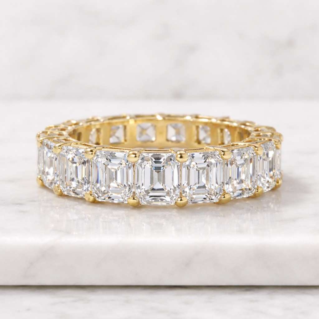 diamond eternity ring moissanite eternity ring lab diamond ring cubic zirconia ring diamond band moissanite band