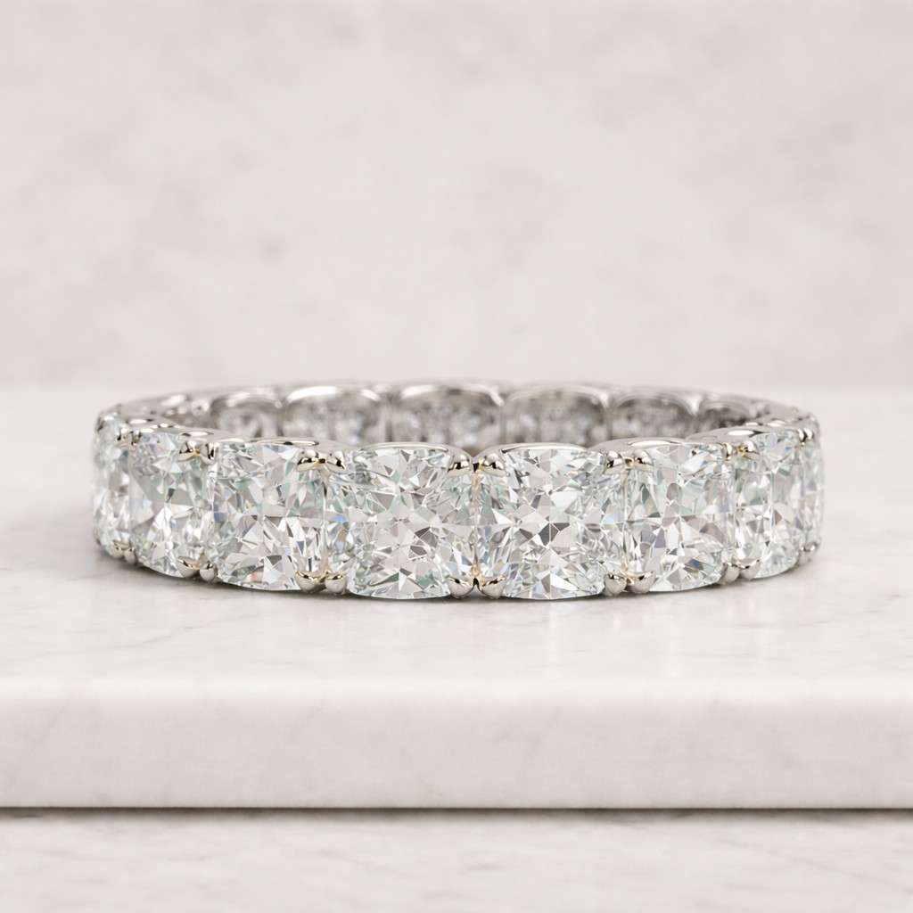 diamond eternity ring moissanite eternity ring lab diamond ring cubic zirconia ring diamond band ring moissanite band ring