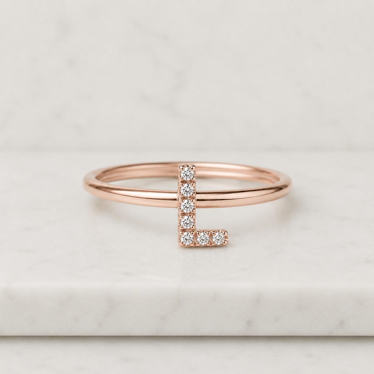 diamond initial ring moissanite initial ring lab diamond initial cubic zirconia initial birthstone style ring gemstone jewelry diamond band ring moissanite band ring crystal initial ring