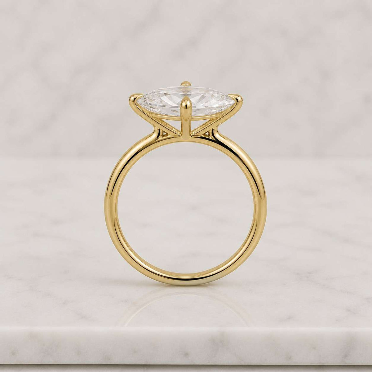 marquise cut moissanite diamond four prong solitaire engagement wedding ring for women in 925 sterling silver 10k 14k 18k solid gold
