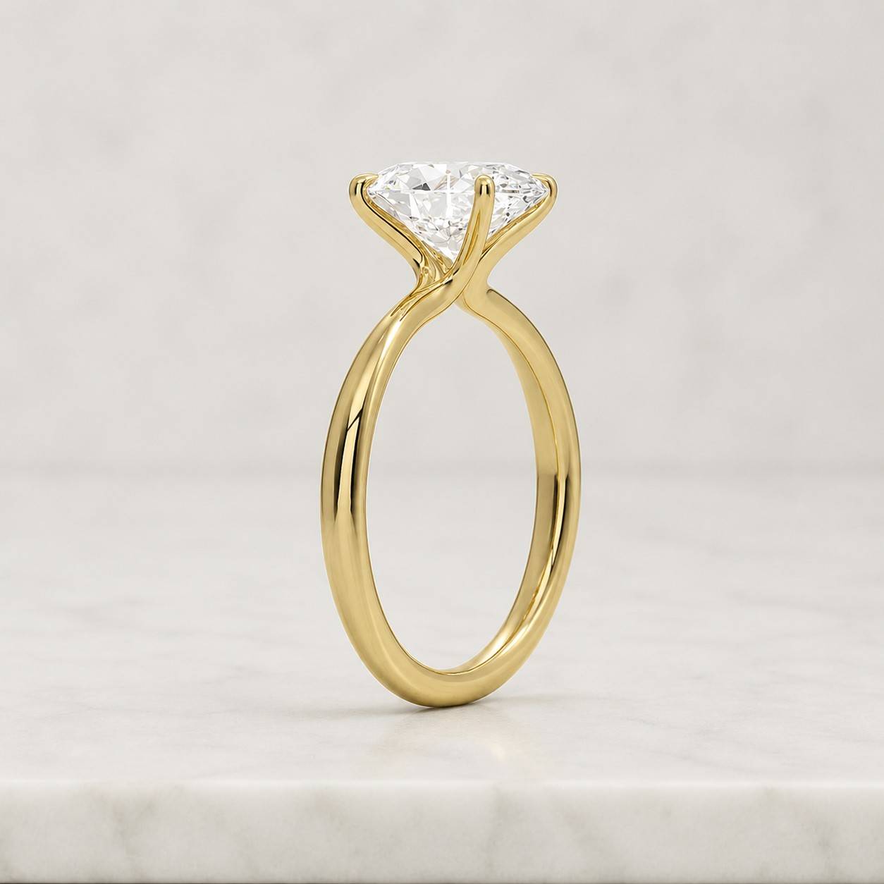 oval diamond engagement ring lab grown diamond solitaire ring wedding anniversary gifts simple diamond ring for proposal 10k 14k 18k gold
