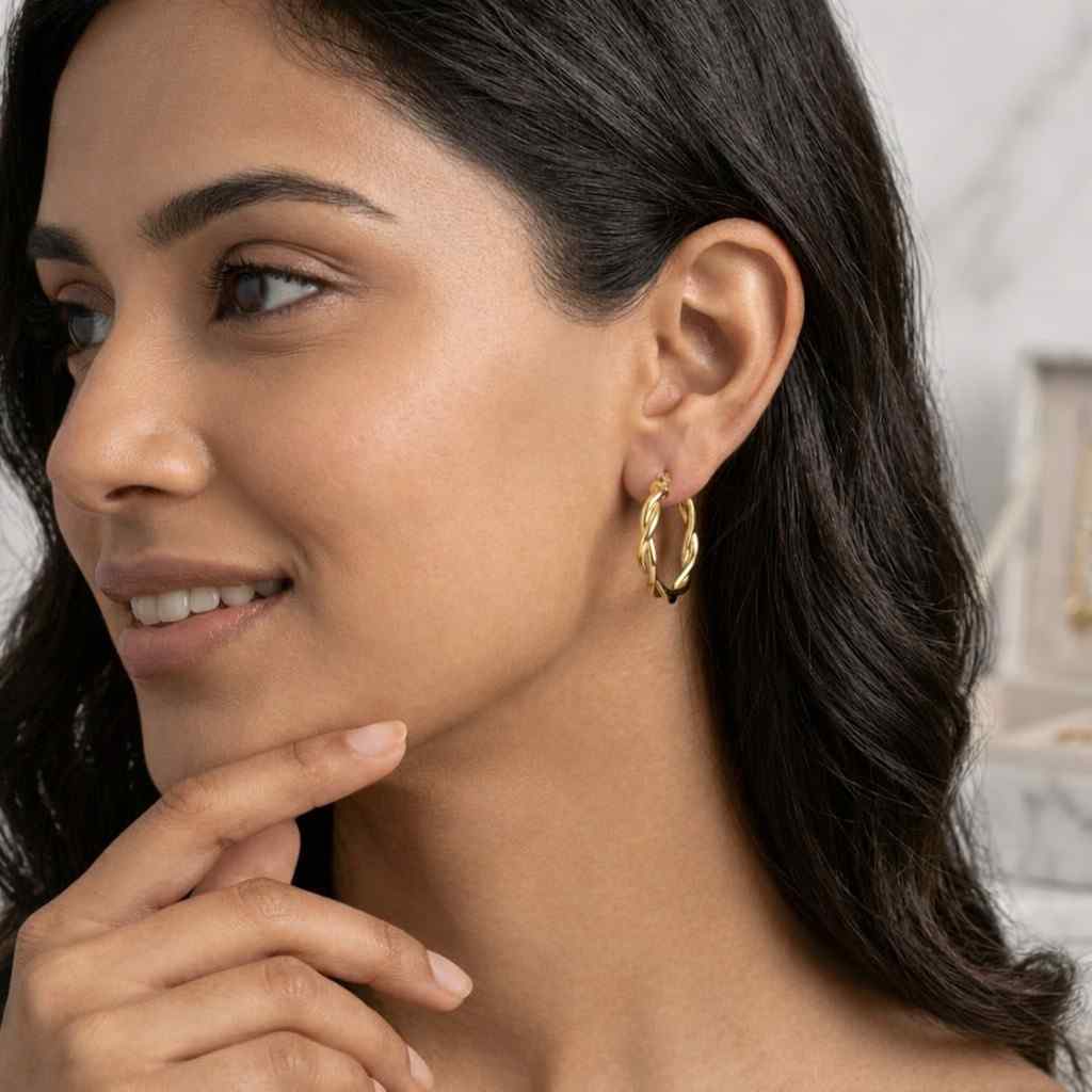 earrings gold plated earrings vermeil earrings fine gold hoops luxury gold earrings premium earrings classic gold hoops gold jewelry hoops