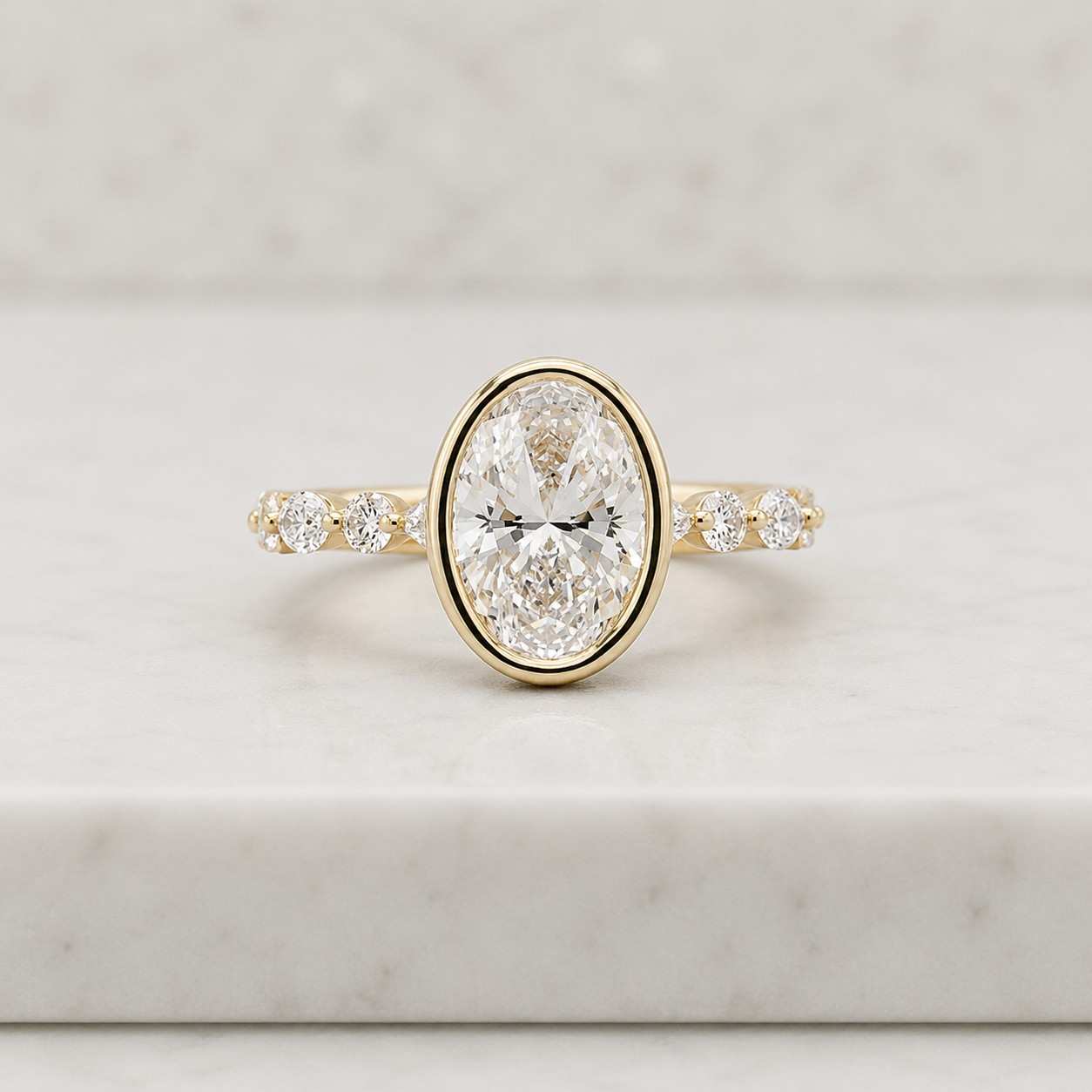 elegant ring handmade ring custom ring artisan ring unique ring modern ring classic ring stackable ring thin band side stone accent stone polished ring sparkle ring bright ring