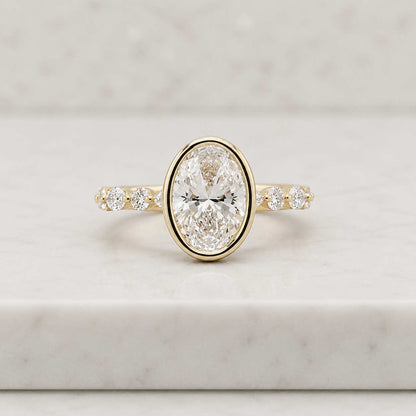elegant ring handmade ring custom ring artisan ring unique ring modern ring classic ring stackable ring thin band side stone accent stone polished ring sparkle ring bright ring