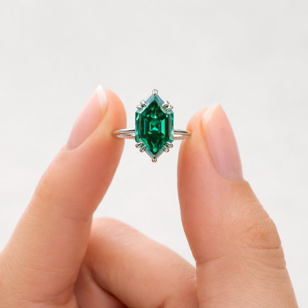 emerald cut ring radiant cut ring asscher cut ring baguette ring trillion cut ring round cut ring marquise gemstone ring