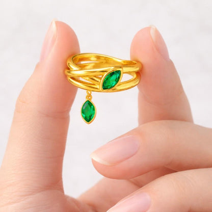emerald gemstone ring diamond ring moissanite ring lab diamond ring cubic zirconia ring green emerald ring natural emerald ring