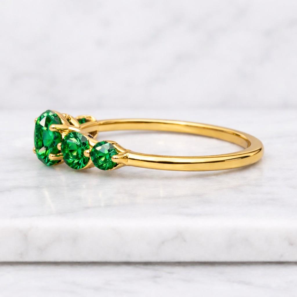 emerald green ring green crystal ring gold band ring layered ring stackable ring petite ring delicate ring birthstone ring statement ring