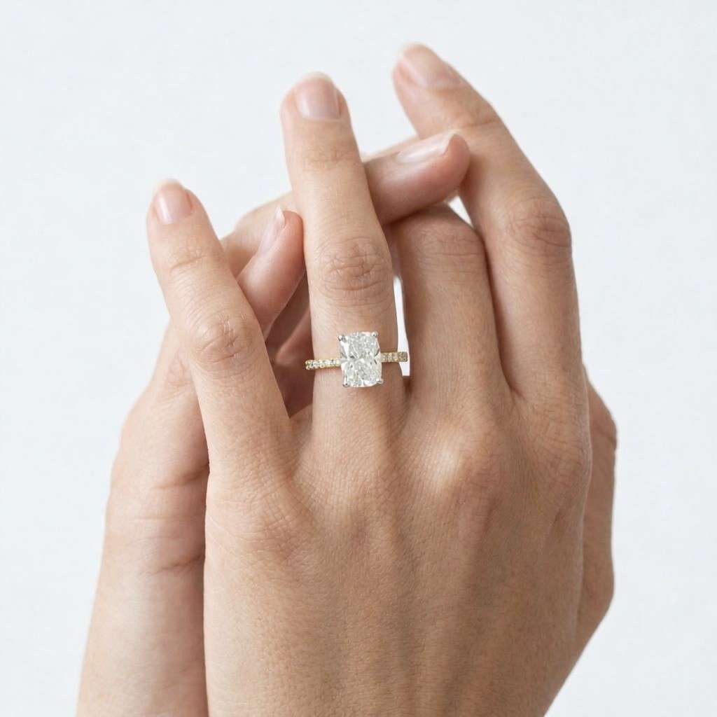 engagement accessory fine ring elegant jewelry minimalist ring handcrafted ring polished gold ring clear gemstone ring wedding accessory anniversary jewelry gift for her romantic ring