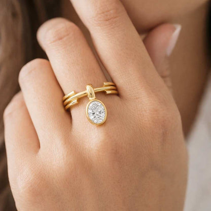 engagement ring oval engagement bezel engagement gold engagement bridal ring wedding ring proposal ring solitaire engagement modern engagement dainty engagement