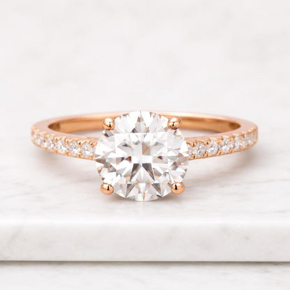 engagement ring solitaire ring round ring pave ring promise ring bridal ring wedding ring thin band ring jewelry ring women ring classic ring