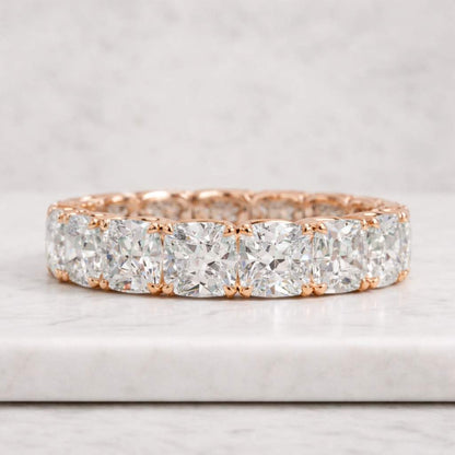 eternity band ring eternity ring cushion cut ring rose gold ring wedding band anniversary band statement ring luxury ring