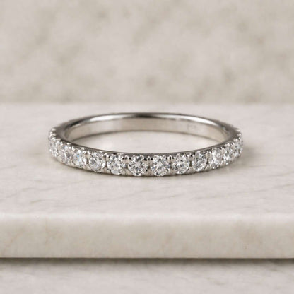 eternity band ring gold eternity ring diamond wedding band stacking band ring slim wedding ring thin diamond ring minimalist band ring bridal jewelry anniversary band everyday jewelry luxury band fine ring