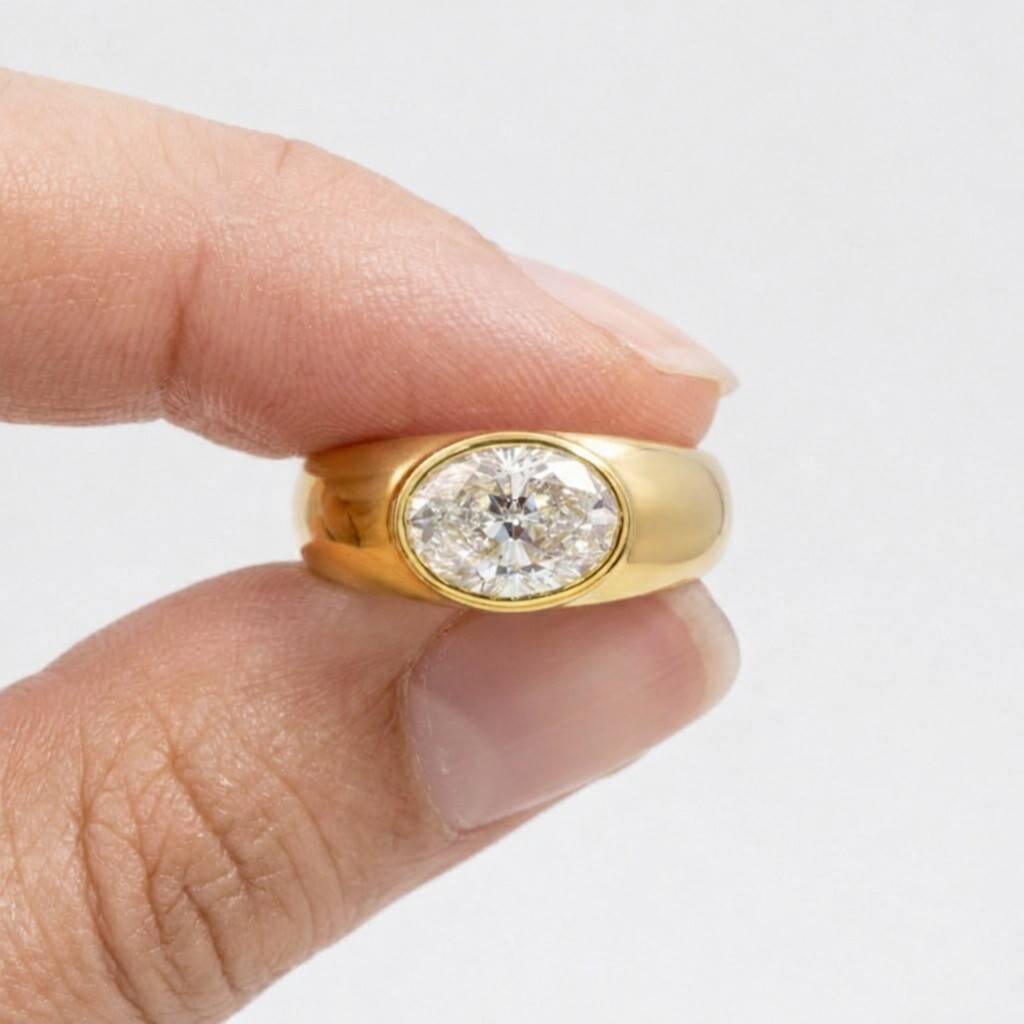 fashion ring classic ring timeless ring sleek ring smooth band ring gemstone ring center stone ring engagement ring modern ring