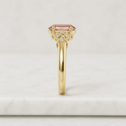 fashion ring cute ring romantic ring sparkle ring gemstone gift ring design ring luxury ring feminine ring polished ring decorative ring eye catching ring floral band ring oval cut ring
