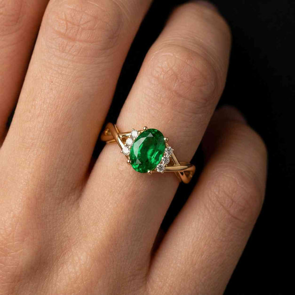 fine jewelry ring gemstone ring oval cut ring prong setting ring elegant ring luxury ring handmade ring artisan ring unique ring ring for her green jewelry ring bridal ring fashion ring