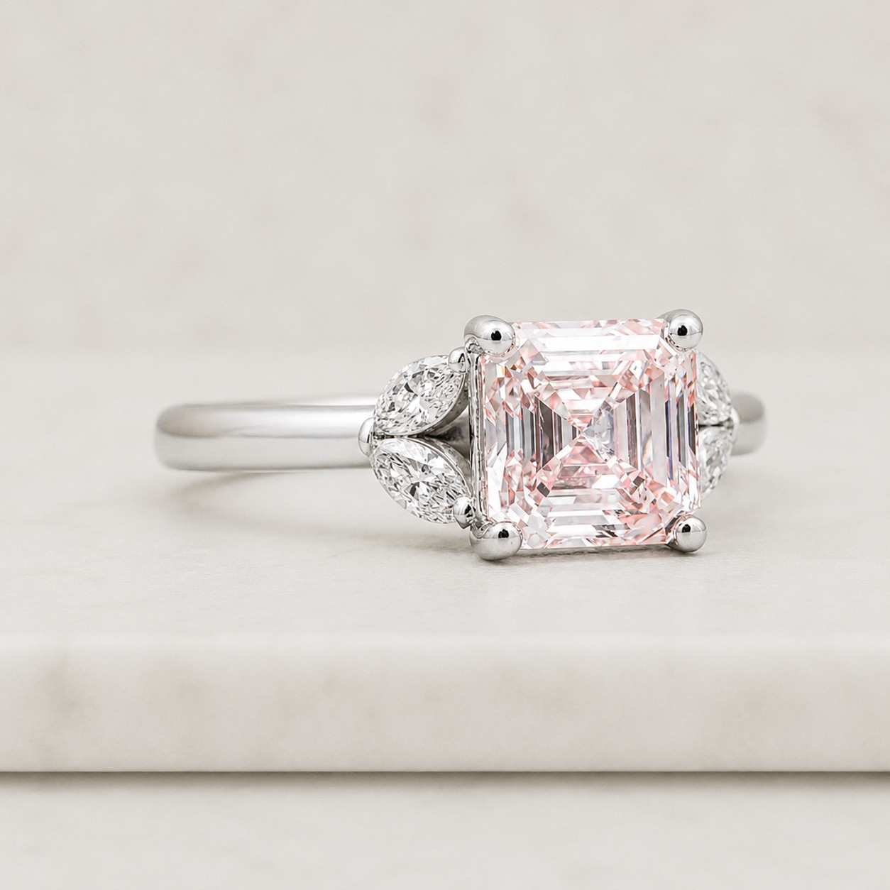 gemstone jewelry center stone ring accent stone ring marquise diamond ring marquise moissanite ring sparkling ring high clarity ring brilliant cut ring