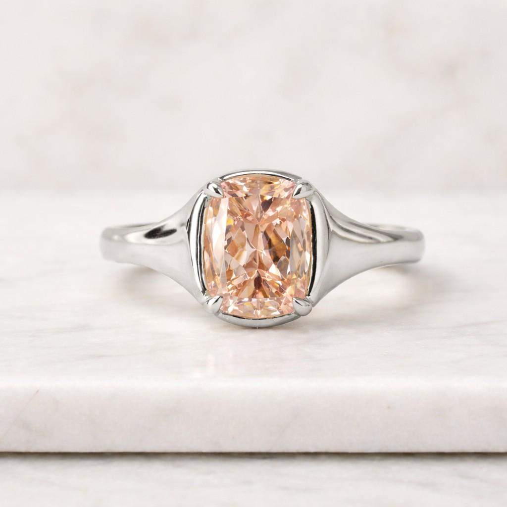 2ct burgundy cushion cut ice flower ring, gold solitaire engagement ring
monvear jewelry
