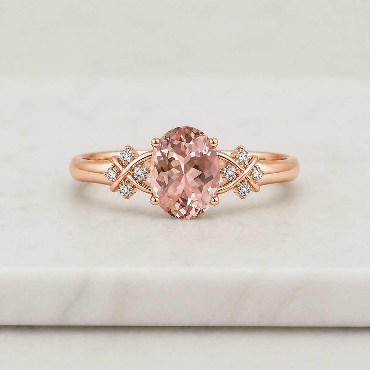 gemstone setting floral setting vine setting decorative band feminine jewelry pink jewelry luxury jewelry bridal jewelry engagement jewelry wedding jewelry promise jewelry