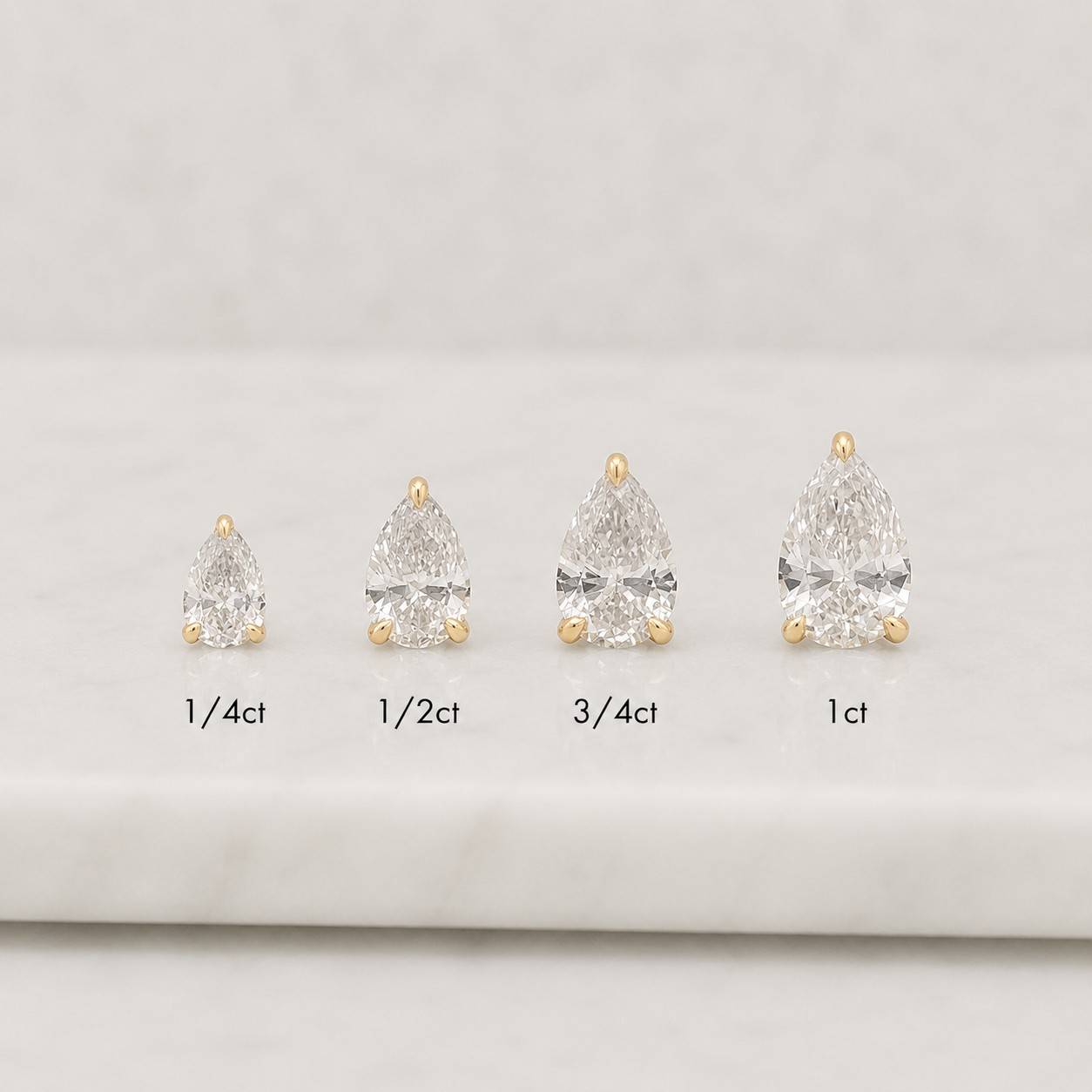 Pear Moissanite Stud Earrings • Dainty Moissanite Wedding Earrings • Sterling Silver Friendship Jewelry • Trendy Best Friend Gift