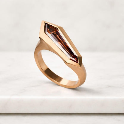 geometric ring statement ring bezel ring coffin ring coffin cut ring elongated ring artisan ring bold ring chunky ring wide band ring signet ring angular ring edgy ring sculptural ring