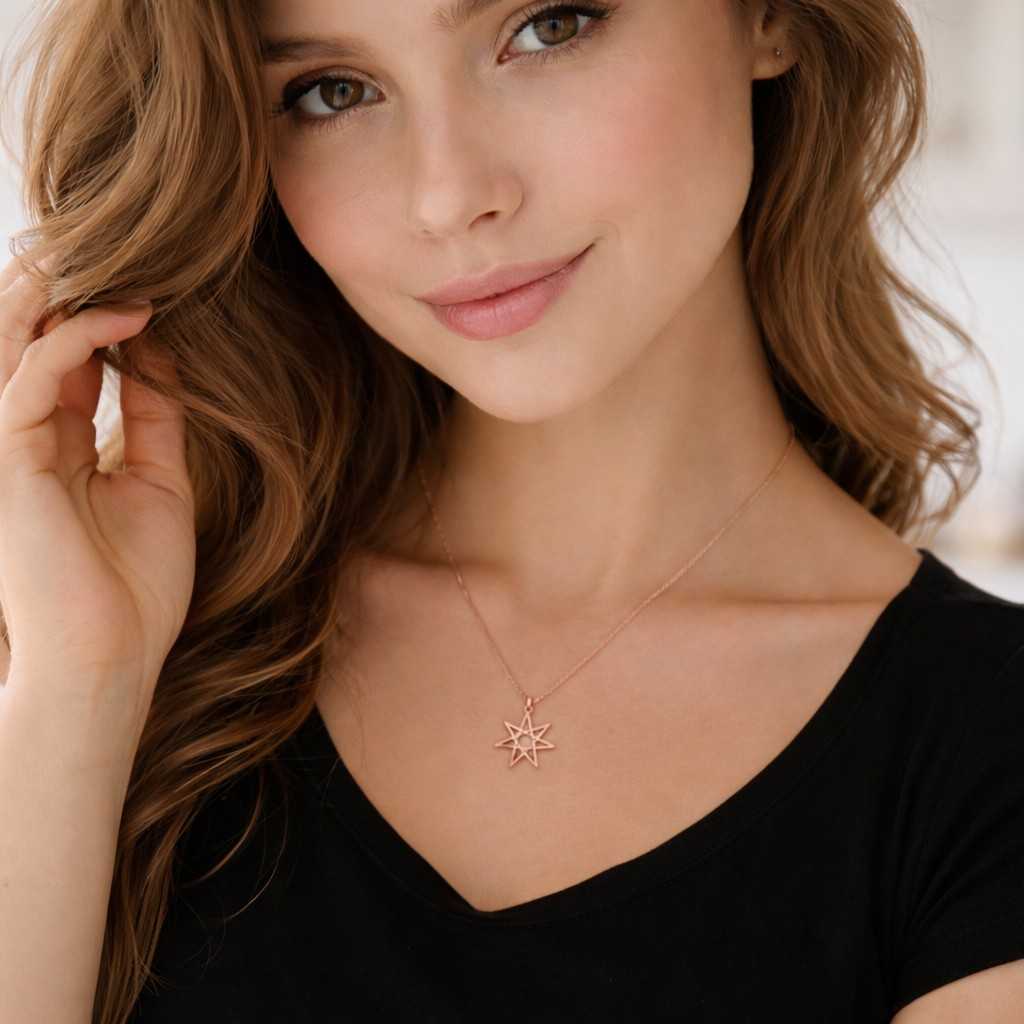 gold star necklace, stone embellished star, gold star pendant, dainty star necklace, gold star charm, girls star pendant,14k gold star charm
