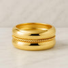 His and Her Solid Gold Wedding Band